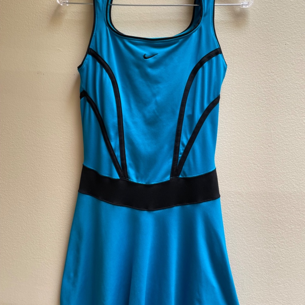 Nike  Women's Blue & Black Small Dry-Fit Tennis / Golf Dress